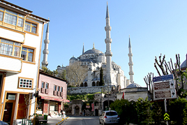 Turkey Blue Mosque Street View